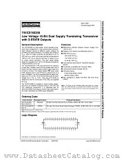 74VCX163245 datasheet pdf Fairchild Semiconductor
