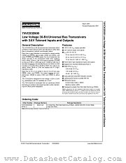 74VCX32500 datasheet pdf Fairchild Semiconductor