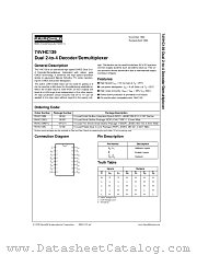 74VHC139 datasheet pdf Fairchild Semiconductor