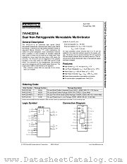 74VHC221A datasheet pdf Fairchild Semiconductor