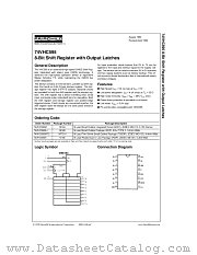 74VHC595 datasheet pdf Fairchild Semiconductor