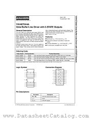 74VHCT244A datasheet pdf Fairchild Semiconductor