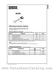 BC368 datasheet pdf Fairchild Semiconductor