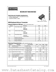 BC849 datasheet pdf Fairchild Semiconductor