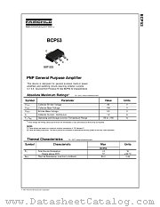 BCP53 datasheet pdf Fairchild Semiconductor