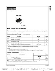 BCP56 datasheet pdf Fairchild Semiconductor