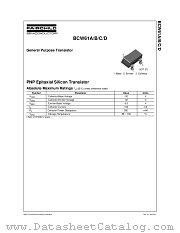 BCW61B datasheet pdf Fairchild Semiconductor