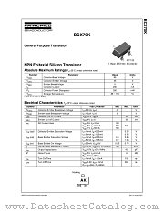 BCX70K datasheet pdf Fairchild Semiconductor