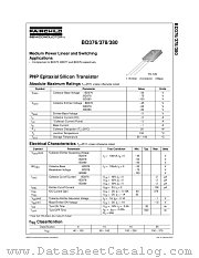 BD378 datasheet pdf Fairchild Semiconductor