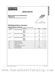 BD436 datasheet pdf Fairchild Semiconductor