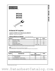 BF244B datasheet pdf Fairchild Semiconductor