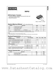 BSP52 datasheet pdf Fairchild Semiconductor
