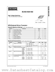 BU406 datasheet pdf Fairchild Semiconductor