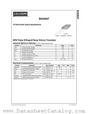 BU508AF datasheet pdf Fairchild Semiconductor