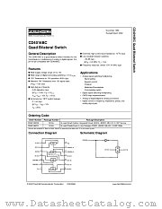 CD4016BC datasheet pdf Fairchild Semiconductor