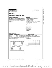 CD4030C datasheet pdf Fairchild Semiconductor