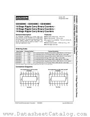 CD4040BC datasheet pdf Fairchild Semiconductor