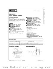 CD4066BC datasheet pdf Fairchild Semiconductor