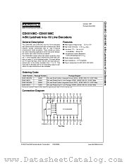 CD4515BC datasheet pdf Fairchild Semiconductor
