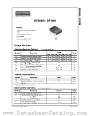 DF02M datasheet pdf Fairchild Semiconductor