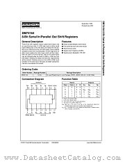 DM74164 datasheet pdf Fairchild Semiconductor