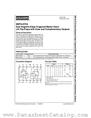 DM74LS73A datasheet pdf Fairchild Semiconductor