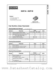 EGF1D datasheet pdf Fairchild Semiconductor