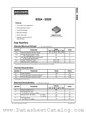 ES2A datasheet pdf Fairchild Semiconductor