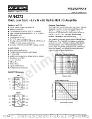FAN4272 datasheet pdf Fairchild Semiconductor