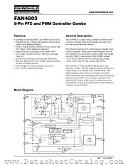 FAN4803-1 datasheet pdf Fairchild Semiconductor