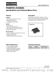 FAN8725 datasheet pdf Fairchild Semiconductor