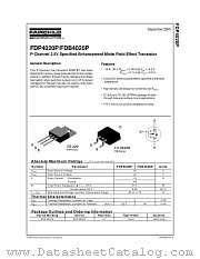 FDB4020P datasheet pdf Fairchild Semiconductor