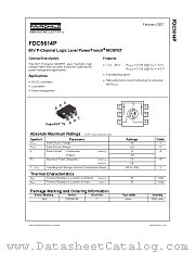 FDC5614P datasheet pdf Fairchild Semiconductor