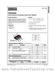 FDC6305N datasheet pdf Fairchild Semiconductor