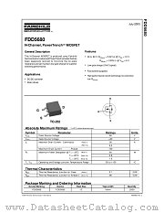 FDD5680 datasheet pdf Fairchild Semiconductor