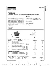 FDD6030L datasheet pdf Fairchild Semiconductor