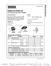 FDD6512A datasheet pdf Fairchild Semiconductor