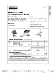 FDD6644 datasheet pdf Fairchild Semiconductor