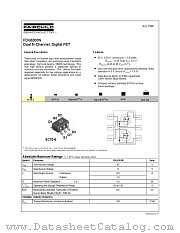 FDG6303N datasheet pdf Fairchild Semiconductor