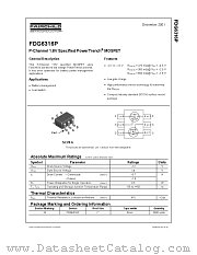 FDG6316P datasheet pdf Fairchild Semiconductor