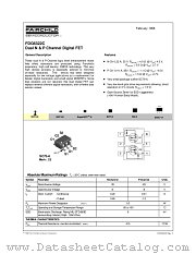 FDG6322C datasheet pdf Fairchild Semiconductor