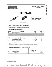 FDH600 datasheet pdf Fairchild Semiconductor