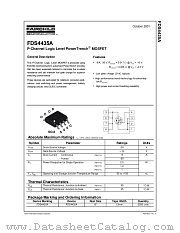FDS4435A datasheet pdf Fairchild Semiconductor