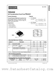 FDS4559 datasheet pdf Fairchild Semiconductor