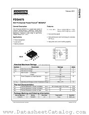 FDS4675 datasheet pdf Fairchild Semiconductor