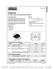 FDS6614A datasheet pdf Fairchild Semiconductor