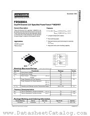 FDS6890A datasheet pdf Fairchild Semiconductor