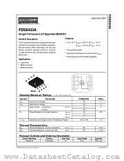 FDS8433A datasheet pdf Fairchild Semiconductor