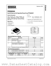 FDS9926A datasheet pdf Fairchild Semiconductor