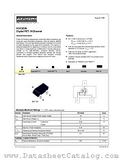 FDV303N datasheet pdf Fairchild Semiconductor